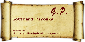 Gotthard Piroska névjegykártya